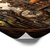 ステームパンク建物ポスター ポスター (角)