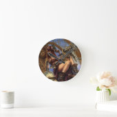 ステームパンク時間旅行者クロック! ラウンド壁時計 (ホーム)