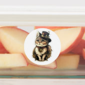 ステームパンク猫ステッカーシート ラベル (貼付)