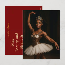 ステームパンク王室のバレリエレガントナファンタジー シーズンポストカード