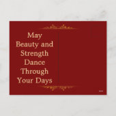 ステームパンク王室のバレリエレガントナファンタジー シーズンポストカード (裏面)