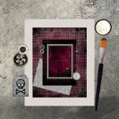 ステームパンク簡単ページスクラップブック紙