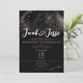 ステームパンク結婚式招待状 – フラットカード (スタンド正面)