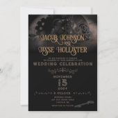 ステームパンク結婚式招待状 – フラットカード (正面)