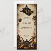 ステームパンク結婚式招待状 招待状 (正面/裏面)
