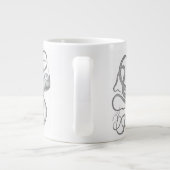 ステームパンク航海のタコヴィンテージクラケンマグカップ ジャンボコーヒーマグカップ (裏面)