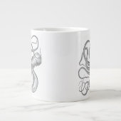 ステームパンク航海のタコヴィンテージクラケンマグカップ ジャンボコーヒーマグカップ (正面)