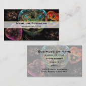 ステームパンク華美ベルベットテクスチャハート 名刺 (正面/裏面)