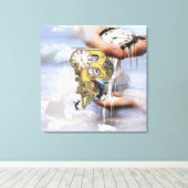 ステームパンク誕生日文字B キャンバスプリント (インサイチュ (ウッドフロア))