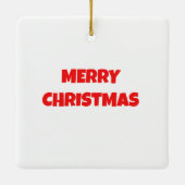 ステームパンク雪だるまオーナメント、 セラミックオーナメント (裏面)