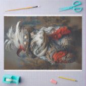 ステームパンク魅力的アリゲーターデコパージュ 薄葉紙 (クラフト)