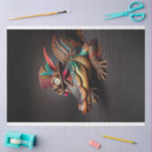 ステームパンク鮮やかアリゲーターデコパージュ 薄葉紙 (クラフト)