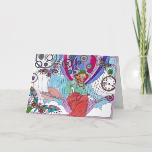 ステームパンク19 – こんにちは カード (正面)