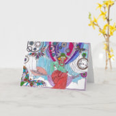 ステームパンク19 – こんにちは カード (黄色い花)