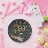 ステームパンク、スクラップブック作り ペーパープレート (パーティー)