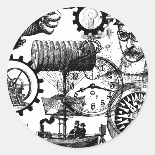 ステームパンク ラウンドシール (正面)