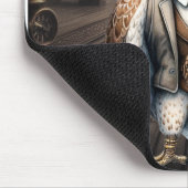 ステームパンク《鳥》ハヤブサ マウスパッド (コーナー)