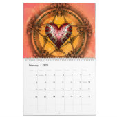 ステームパ素晴らしンクハート カレンダー (2月 2026)