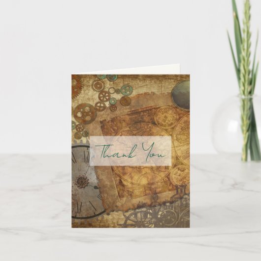 ステームパ結婚ンクの感謝状カード サンキューカード (正面)