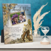 ステームパ結婚ンクの海に感謝 フォトプラーク (側面)