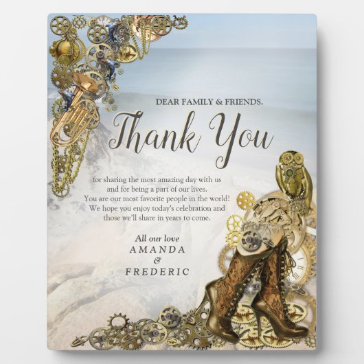 ステームパ結婚ンクの海の近く フォトプラーク (正面)