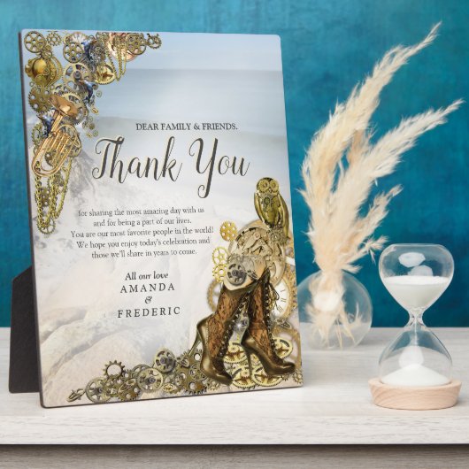 ステームパ結婚ンクの海の近く フォトプラーク (側面)