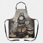 ステームパ華美ンクカルドロン |スペルブックと時計 エプロン (正面)
