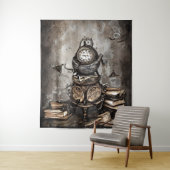 ステームパ華美ンクカルドロン |スペルブックと時計 タペストリー (インサイチュ)