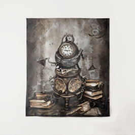 ステームパ華美ンクカルドロン |スペルブックと時計 タペストリー