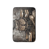 ステームパ華美ンクカルドロン |スペルブックと時計 バスマット (正面縦)