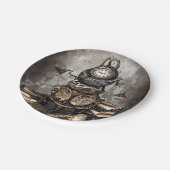 ステームパ華美ンクカルドロン |スペルブックと時計 ペーパープレート (アングル)