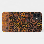 ステームプンすごいクカラフルラスティギア名前をカスタムする Case-Mate iPhoneケース (裏面(横))