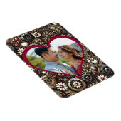 ステームプンパーソナライズされたクハートバレンタインデー マグネット (右側)