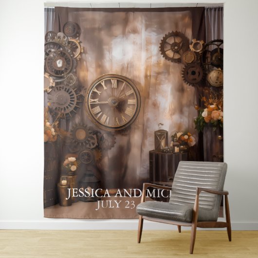 ステームプン結婚クの産業ビクトリアン的背景 タペストリー (インサイチュ)