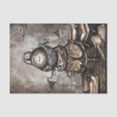 ステームプン華美クカルドロンの魔導書と時計 薄葉紙 (正面)