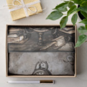 ステームプン華美クカルドロンの魔導書と時計 薄葉紙 (ギフト)