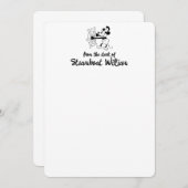 ステームボートウィリーパーソナライズされたノートカード サンキューカード (正面/裏面)