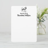 ステームボートウィリーパーソナライズされたノートカード サンキューカード (スタンド正面)