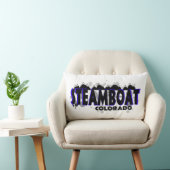 ステームボートコロラ芸術的ド絵を描ドスプラッツ枕 ランバークッション (椅子)