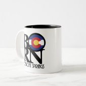 ステームボ生まれート春ズコロラド11oz ツートーンマグカップ (正面左)