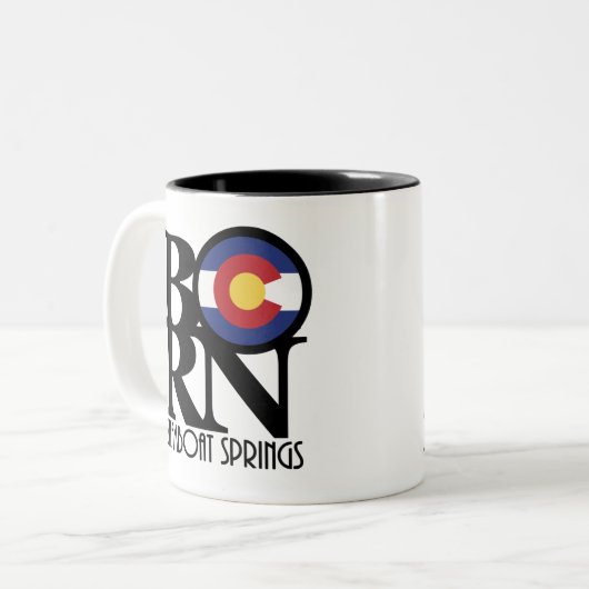 ステームボ生まれート春ズコロラド11oz ツートーンマグカップ (正面左)