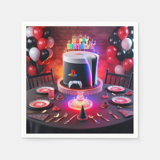 ステー遊ション5パーティーナプキンス スタンダードカクテルナプキン (正面)