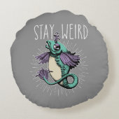 ステー風変わりラウンド枕 ラウンドクッション (裏面)