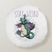 ステー風変わりラウンド枕 ラウンドクッション (裏面)