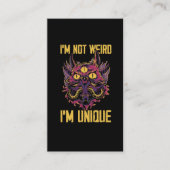 ステ風変わりイイ·アイ·アユニークイ·かわいい·キティ 名刺 (正面)