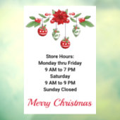 ストアアワーズクリスマスホリデーモチーフカスタム文字 ウィンドウサイン (シート3)