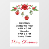 ストアアワーズクリスマスホリデーモチーフカスタム文字 ウィンドウサイン (シート)