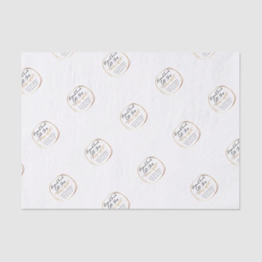 ストアエレガント企業のブランディングロゴの作成 薄葉紙 (正面)