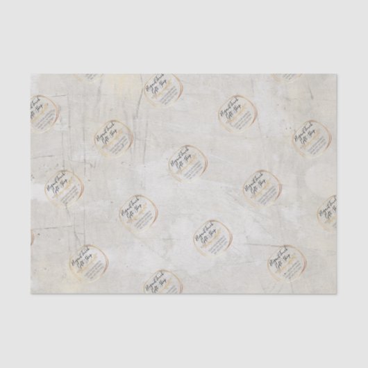 ストアエレガント企業のブランディング大理石と金ゴールド 薄葉紙 (正面)