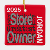 ストアオーナーのExtraordinaireカスタム セラミックオーナメント (正面)